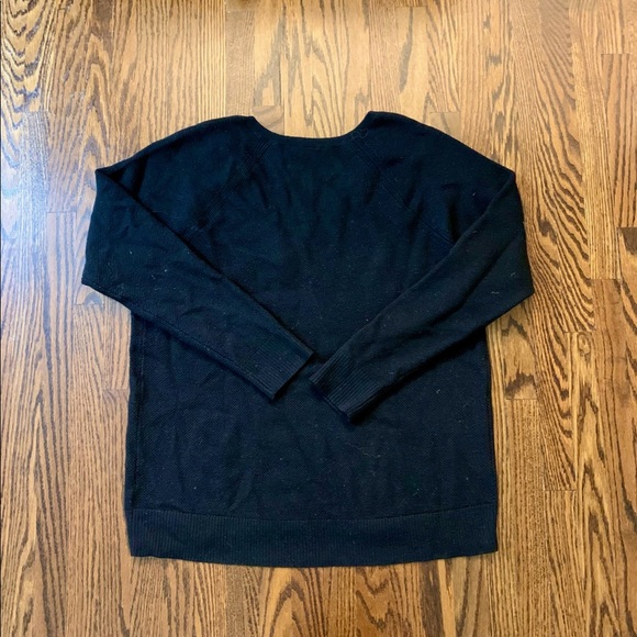 Black V-Neck Sweater - Picture 4 of 4